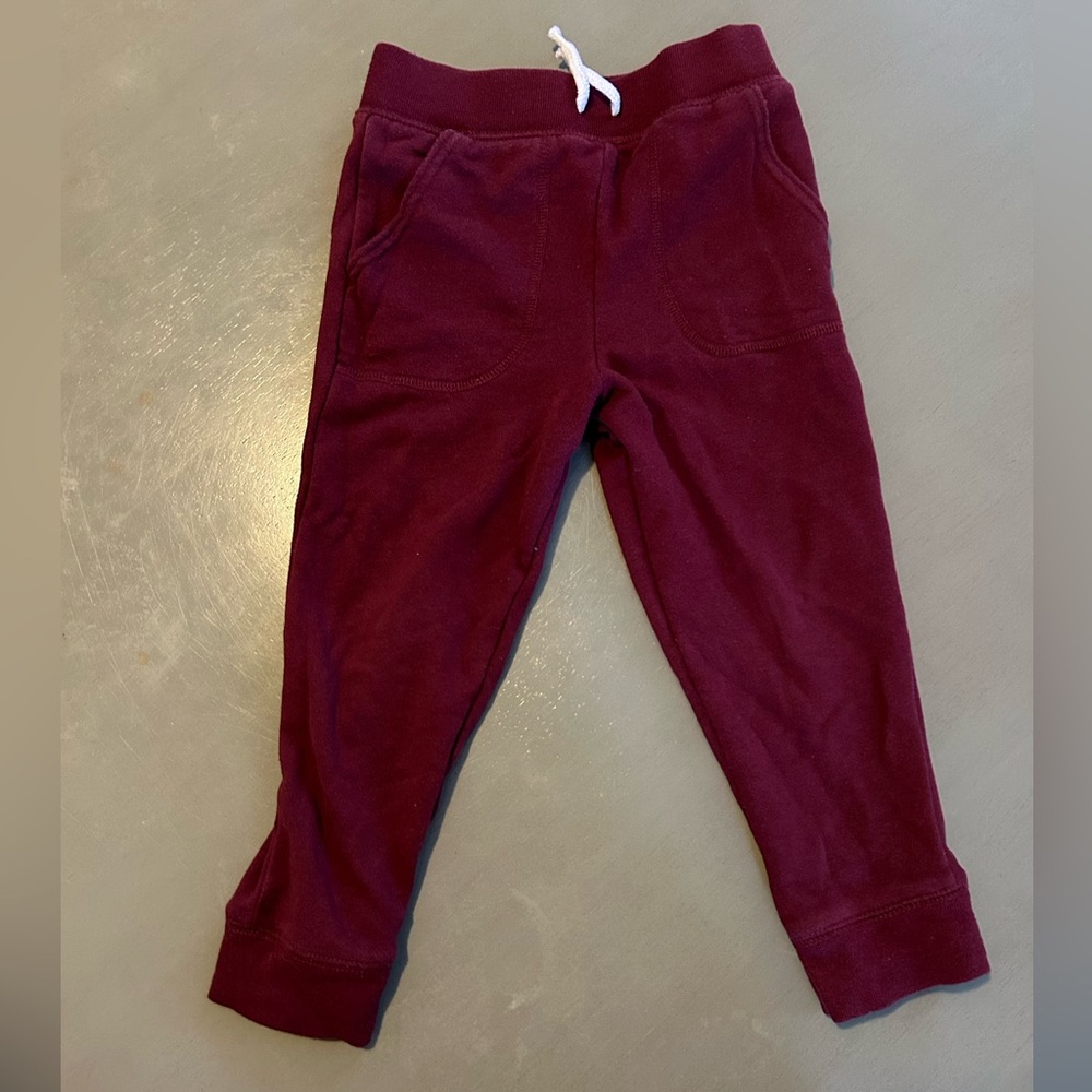 Maroon Kids Sweatpants 4T